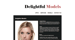 Desktop Screenshot of delightfulmodels.net